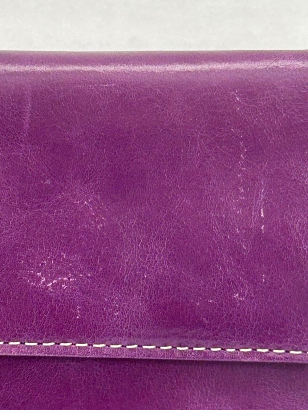 Giani Bernini Purple Leather Wallet Clutch Snap Closure Card Slots Zippered Coin - Picture 5 of 10